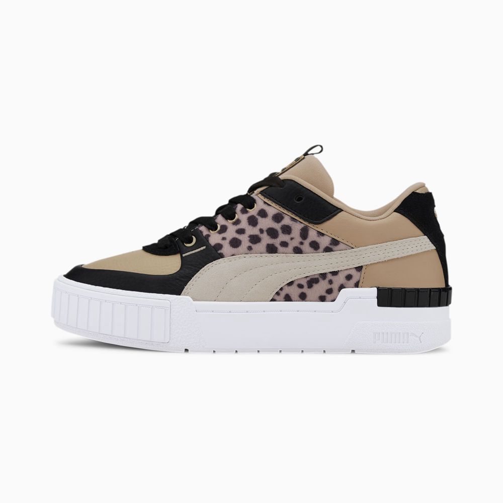 Puma Cali Sport Wildcats Női Sportcipő - Khaki/Fehér ( Hungary - ROQPZ0586 )